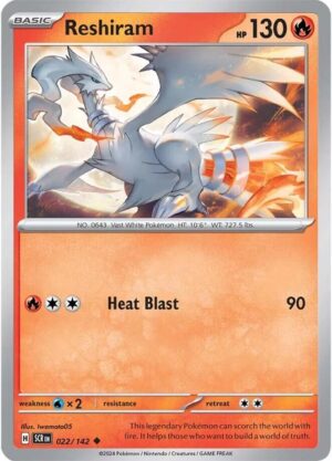 Reshiram - 022/142: SV07: Stellar Crown