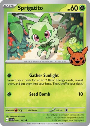 Sprigatito - 012/193 - 012/193: Trick or Trade BOOster Bundle 2024