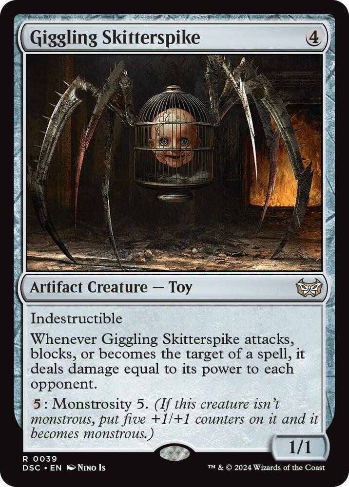 Giggling Skitterspike - 39: Commander: Duskmourn: House of Horror