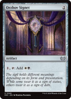 Orzhov Signet - 249: Commander: Duskmourn: House of Horror