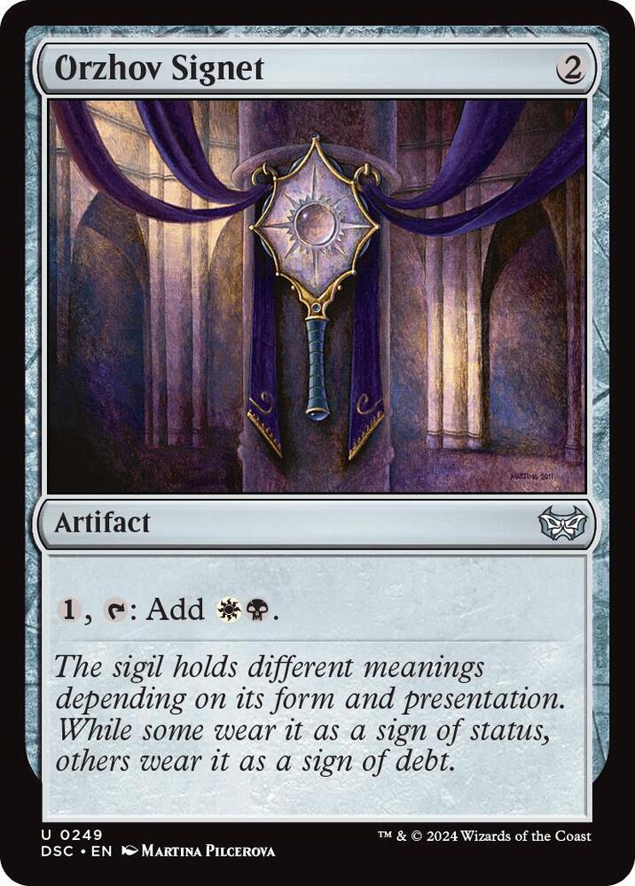 Orzhov Signet - 249: Commander: Duskmourn: House of Horror