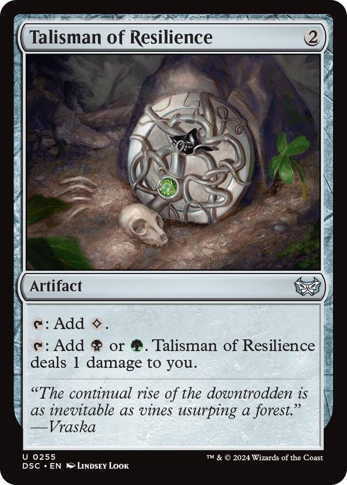 Talisman of Resilience - 255: Commander: Duskmourn: House of Horror