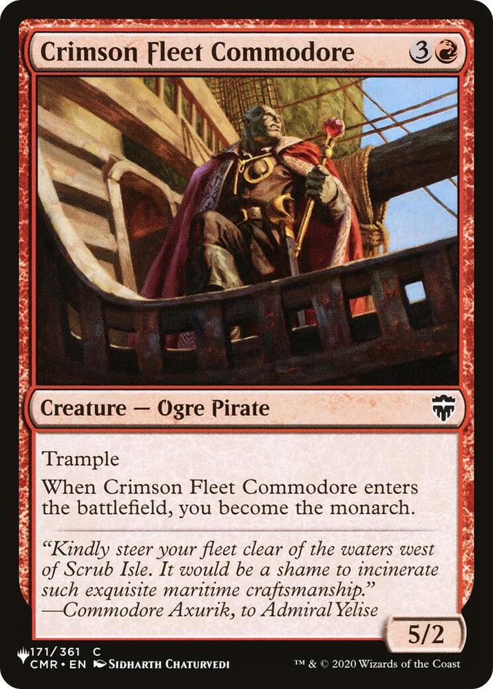 Crimson Fleet Commodore - 171/361: The List Reprints