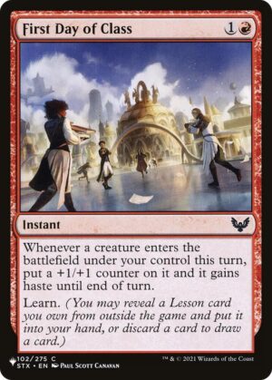 First Day of Class - 102/275: The List Reprints