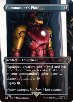 Commander's Plate (1733) (Rainbow Foil) - 1733: Secret Lair Drop Series