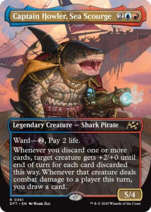 Captain Howler, Sea Scourge (Borderless) - 361: Aetherdrift