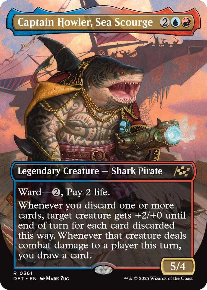 Captain Howler, Sea Scourge (Borderless) - 361: Aetherdrift