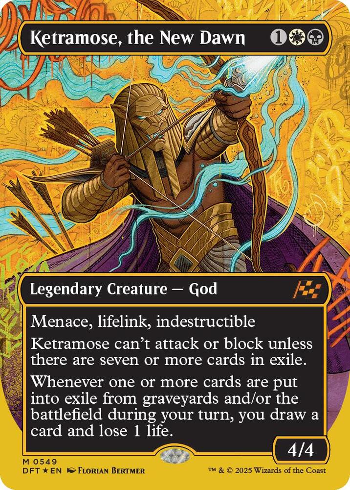 Ketramose, the New Dawn (Borderless) (First-Place Foil) - 549: Aetherdrift