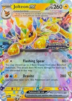 Jolteon ex - 030/131 (Prismatic Evolutions Stamp) - 030/131: Miscellaneous Cards & Products