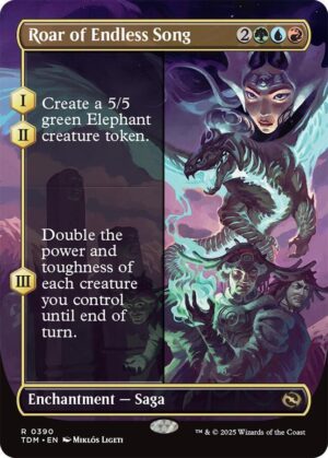 Roar of Endless Song (Borderless) - 390: Tarkir: Dragonstorm