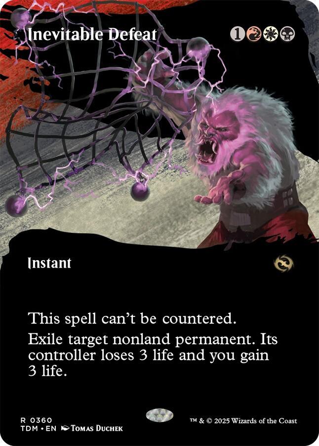 Inevitable Defeat (Borderless) - 360: Tarkir: Dragonstorm