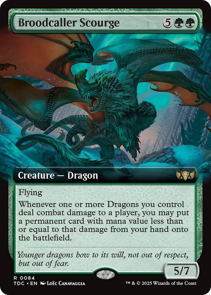 Broodcaller Scourge (Extended Art) - 84: Commander: Tarkir: Dragonstorm