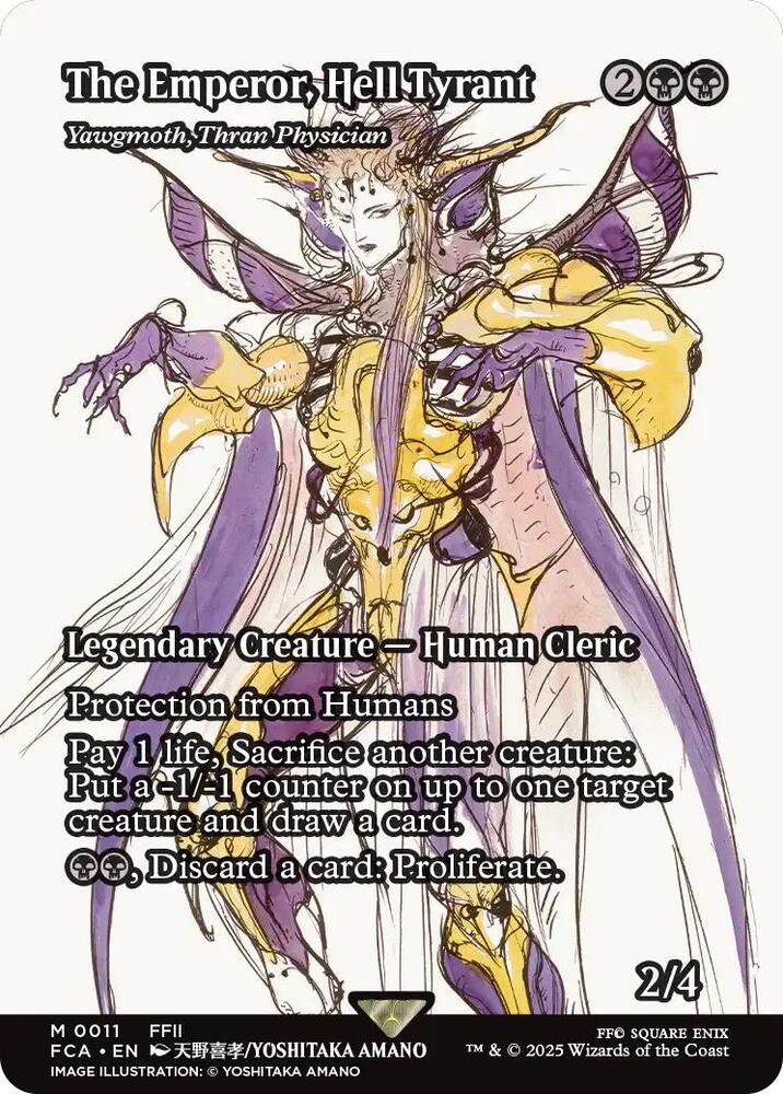 The Emperor, Hell Tyrant - Yawgmoth, Thran Physician (Showcase) - 11: FINAL FANTASY: Through the Ages