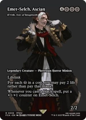 Emet-Selch, Ascian - K'rrik, Son of Yawgmoth (Showcase) - 36: FINAL FANTASY: Through the Ages