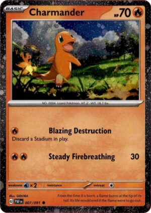 Charmander - 007/091 (Cosmos Holo) - 007/091: Miscellaneous Cards & Products