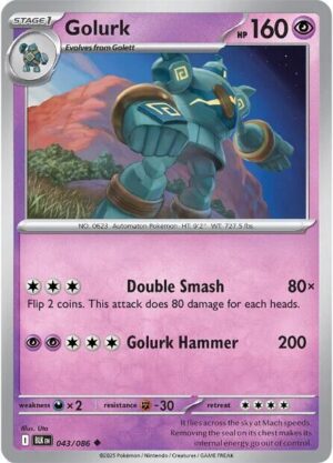 Golurk - 043/086: SV: Black Bolt