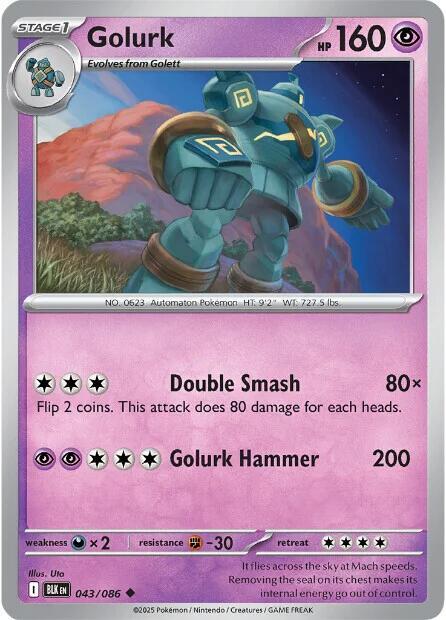 Golurk - 043/086: SV: Black Bolt