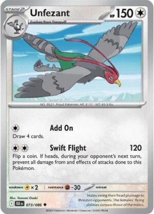 Unfezant - 073/086: SV: Black Bolt