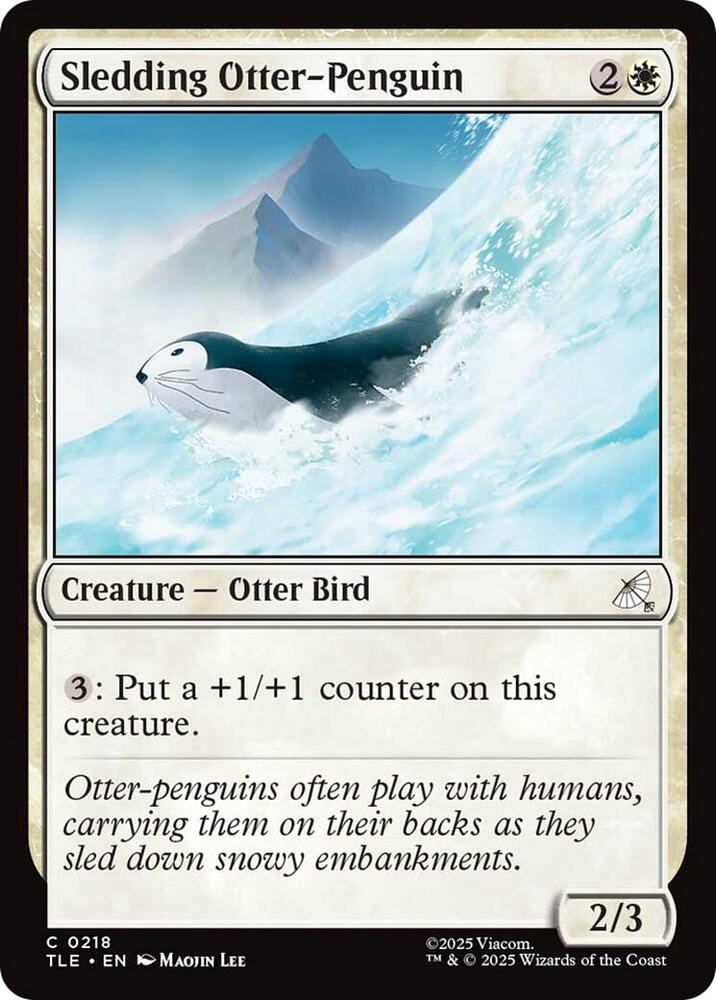 Sledding Otter-Penguin (0218) - 218: Avatar: The Last Airbender: Eternal-Legal