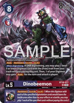 Dinobeemon - BT16-077 SR: Limited Card Pack -Another Knight-