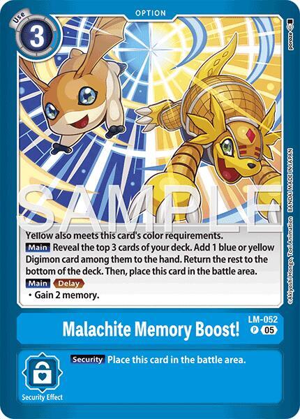 Malachite Memory Boost! - LM-052 P: Limited Card Pack -Another Knight-