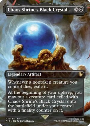 Chaos Shrine's Black Crystal (Borderless) - 445: Commander: FINAL FANTASY