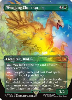 Traveling Chocobo (Borderless) (Chocobo Track Foil) - 568: FINAL FANTASY