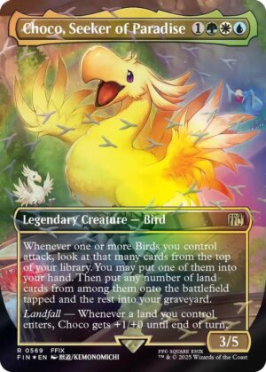 Choco, Seeker of Paradise (Borderless) (Chocobo Track Foil) - 569: FINAL FANTASY