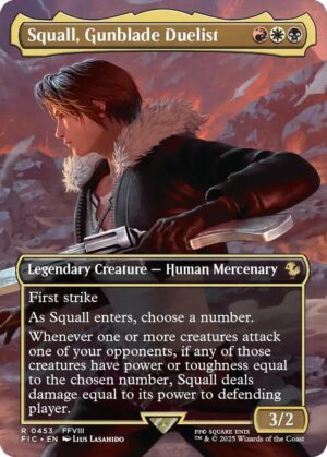 Squall, Gunblade Duelist (Borderless) - 453: Commander: FINAL FANTASY
