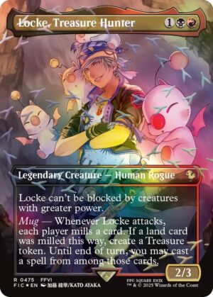 Locke, Treasure Hunter (Borderless) (Chocobo Track Foil) - 475: Commander: FINAL FANTASY