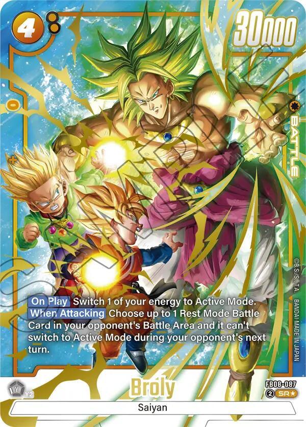 Broly - FB08-087 (Alternate Art) - FB08-087: Saiyan's Pride