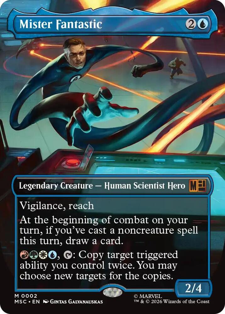 Mister Fantastic (Borderless) - 2: Commander: Marvel Super Heroes