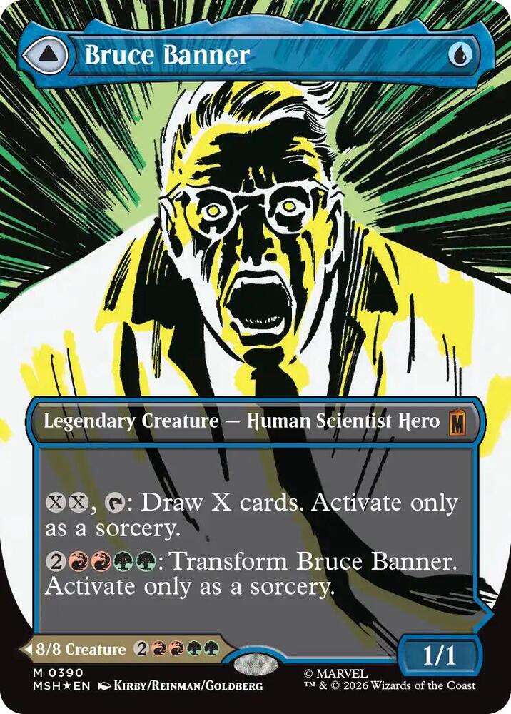 Bruce Banner (Borderless) - 390: Marvel Super Heroes