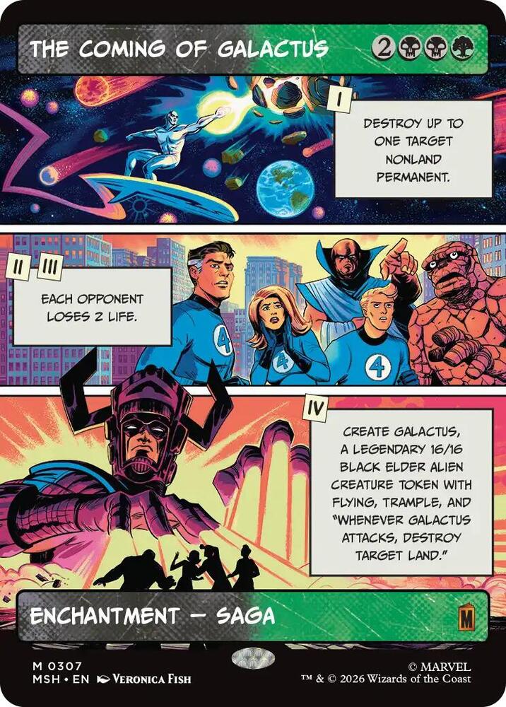 The Coming of Galactus (Borderless) - 307: Marvel Super Heroes