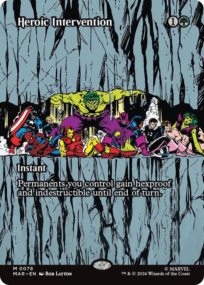Heroic Intervention (0078) (Borderless) - 78: Marvel Universe Eternal-Legal