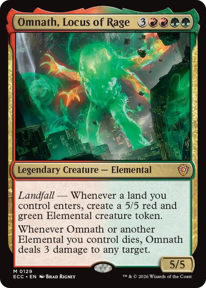 Omnath, Locus of Rage - 129: Commander: Lorwyn Eclipsed