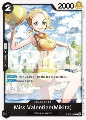 Miss.Valentine(Mikita) - EB03-047: Extra Booster: One Piece Heroines Edition