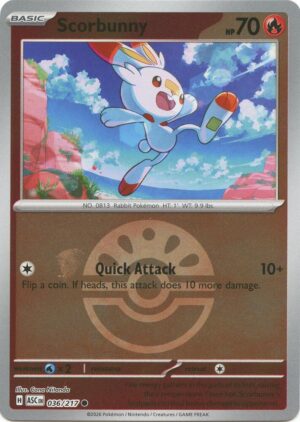 Scorbunny - 036/217 (Friend Ball) - 036/217: ME: Ascended Heroes