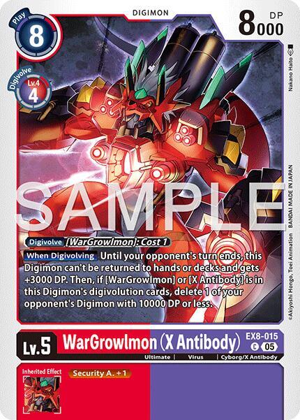 WarGrowlmon (X Antibody) (Reprint) - EX8-015 C: Advanced Booster Digimon Generation