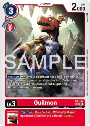 Guilmon - ST7-03 (Reprint) - ST7-03 SR: Advanced Booster Digimon Generation