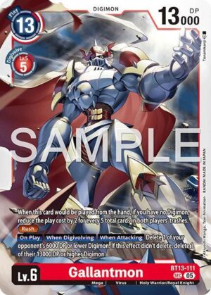 Gallantmon - BT13-111 (Reprint) - BT13-111 SEC: Advanced Booster Digimon Generation