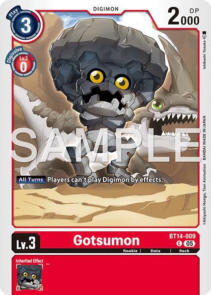 Gotsumon (Reprint) - BT14-009 C: Advanced Booster Digimon Generation