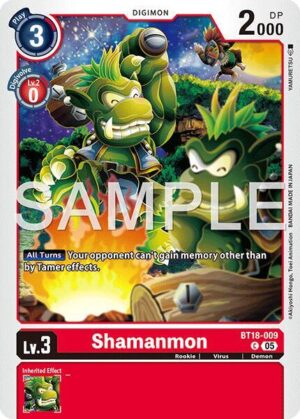 Shamanmon (Reprint) - BT18-009 C: Advanced Booster Digimon Generation