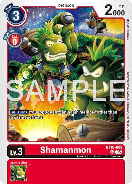 Shamanmon (Reprint) - BT18-009 C: Advanced Booster Digimon Generation