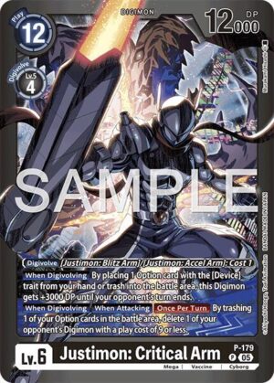 Justimon: Critical Arm - P-179 P: Limited Card Pack -Another Knight-