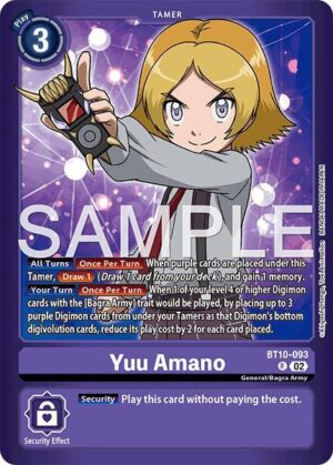 Yuu Amano - BT10-093 R: Limited Card Pack -Another Knight-