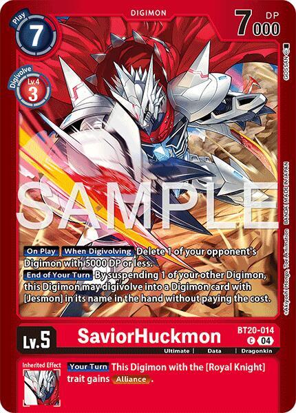 SaviorHuckmon - BT20-014 C: Limited Card Pack -Another Knight-
