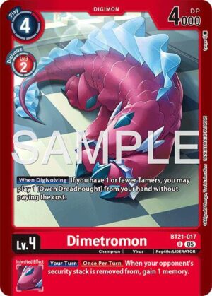 Dimetromon - BT21-017 - BT21-017 U: Limited Card Pack -Another Knight-