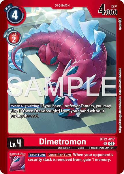 Dimetromon - BT21-017 - BT21-017 U: Limited Card Pack -Another Knight-