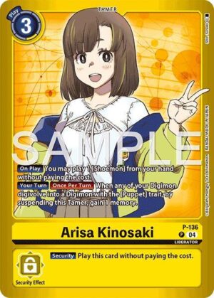 Arisa Kinosaki - P-136 P: Limited Card Pack -Another Knight-
